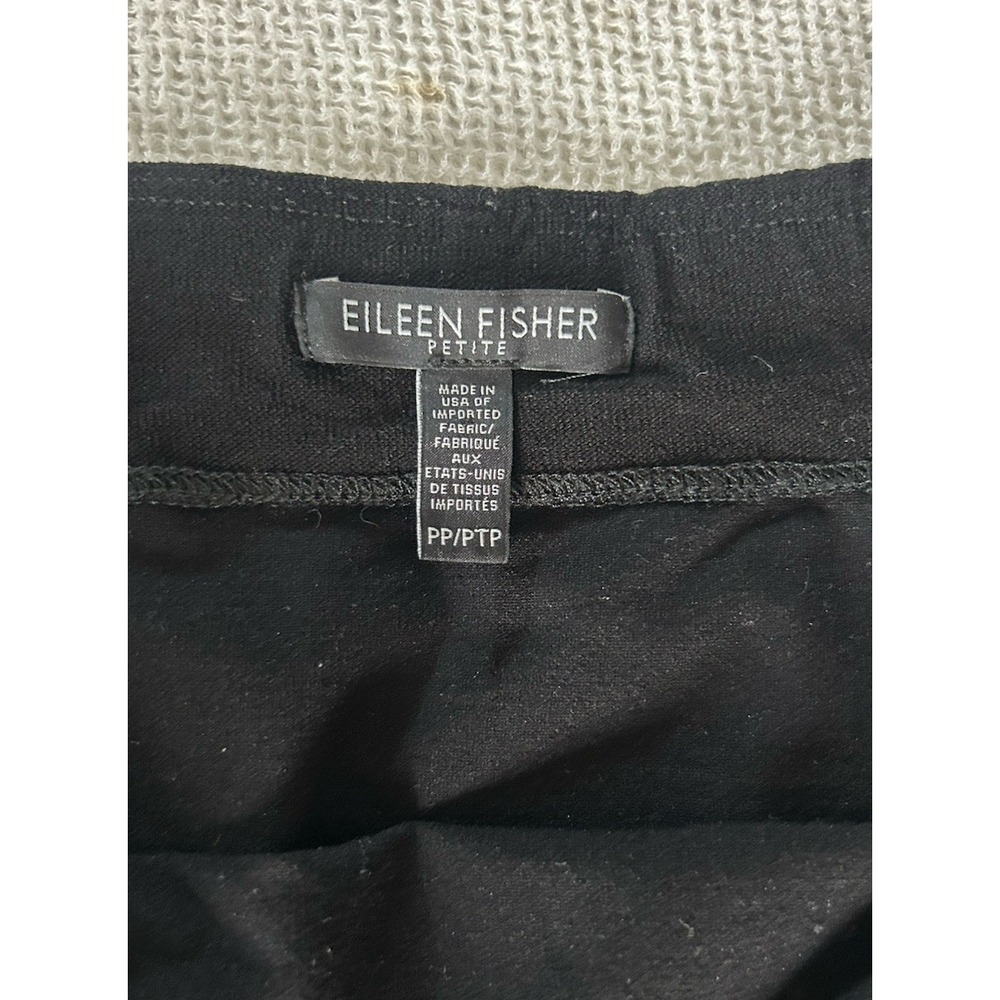 Eileen Fisher Black Knit Mini Pencil Skirt Size PP Small Petite - Picture 4 of 5